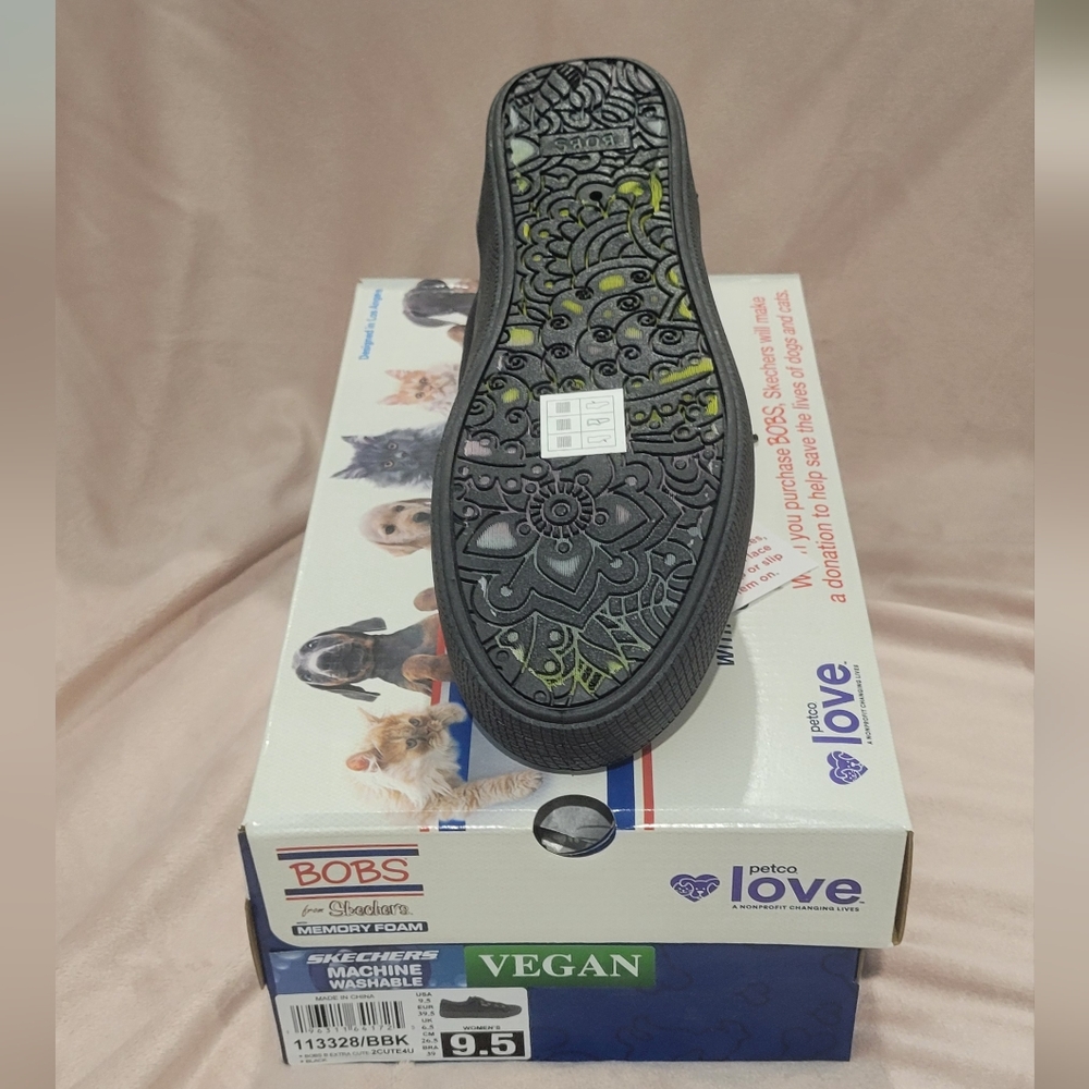 Skechers BOBS Black Women Sneakers - Picture 5 of 5